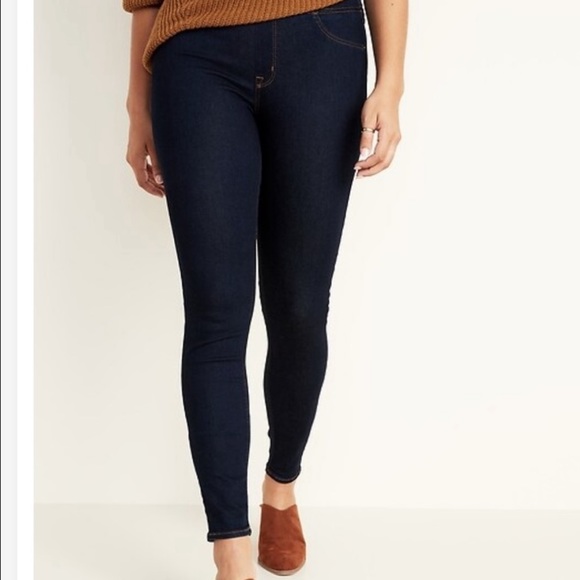 Bundle of 2 - Old Navy Rockstar Mid-rise Dark-wash Jeans - Picture 2 of 5